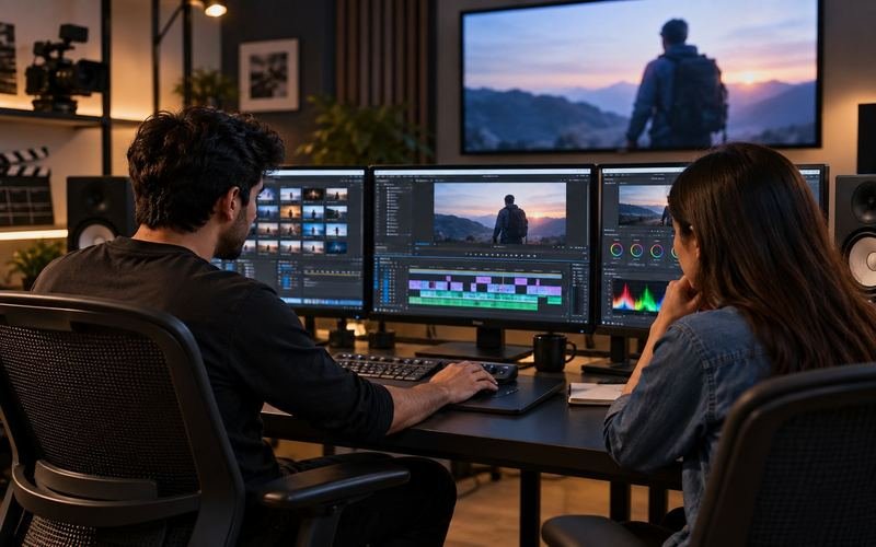 Professional Film Editing Studio at Filmit Academy Mumbai